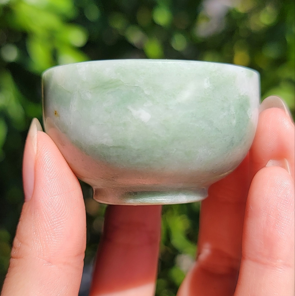 (#22) NEW 2" x 1.375" JADE BOWL